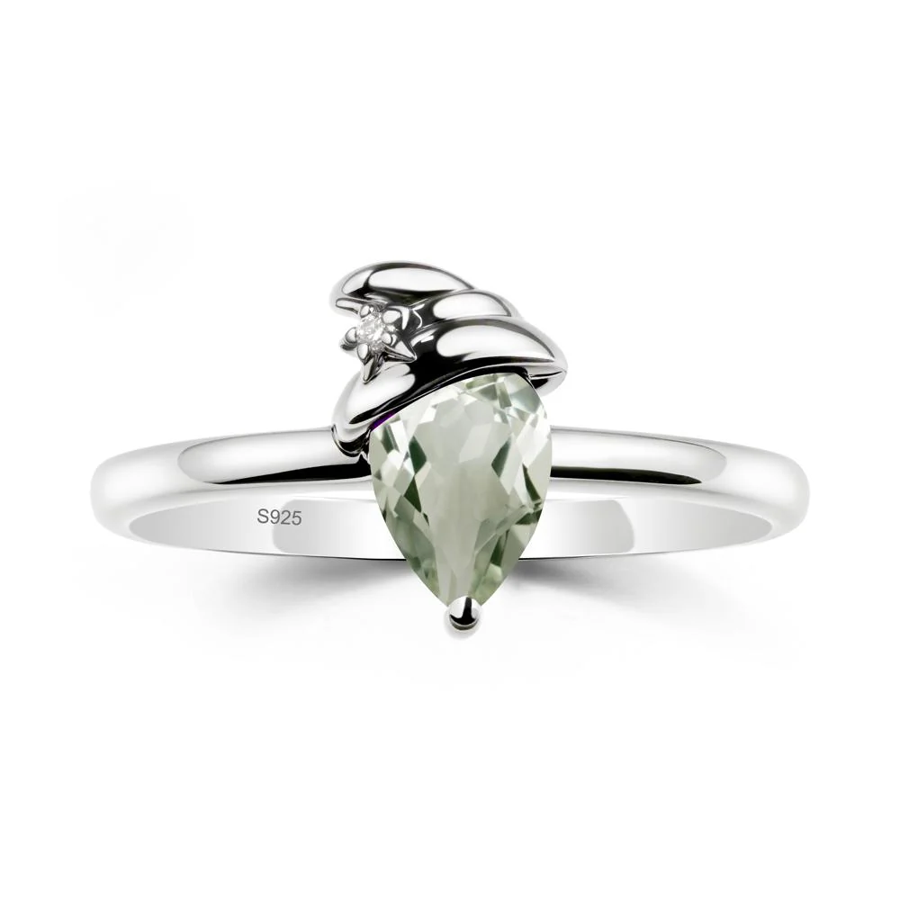 Green Amethyst Halloween Witch Hat Ring - Image 9