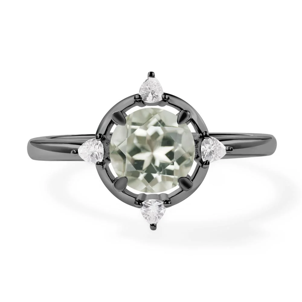 Green Amethyst Compass Setting Ring - Image 3