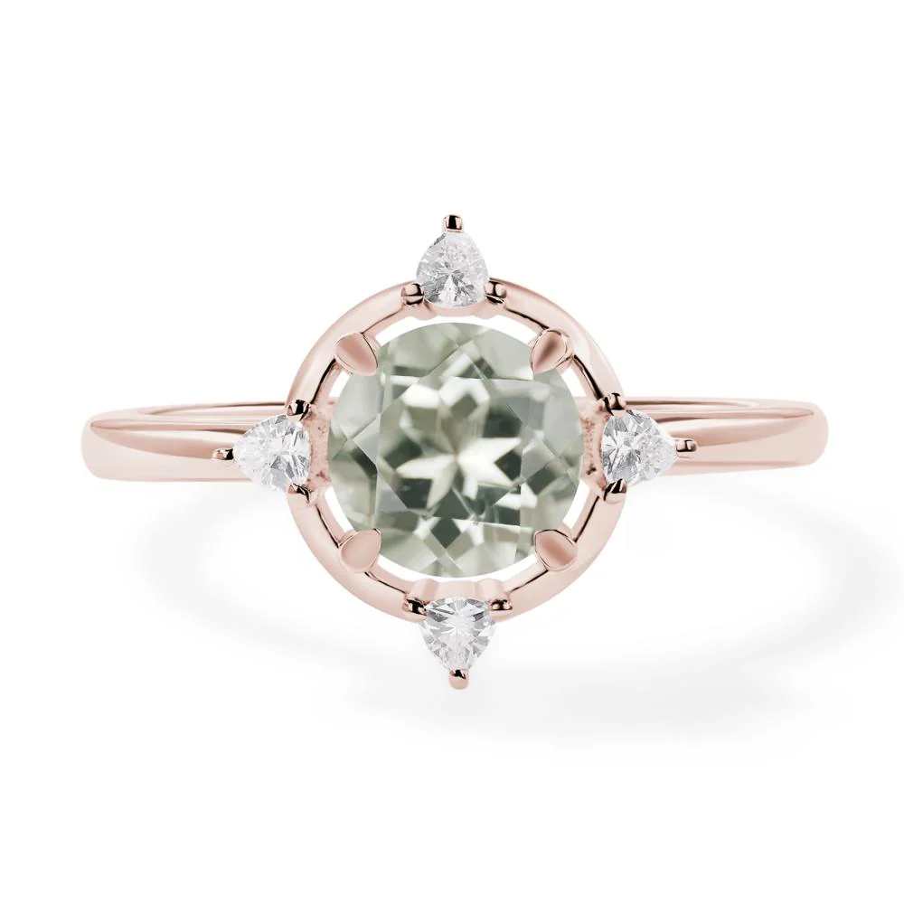 Green Amethyst Compass Setting Ring - Image 5