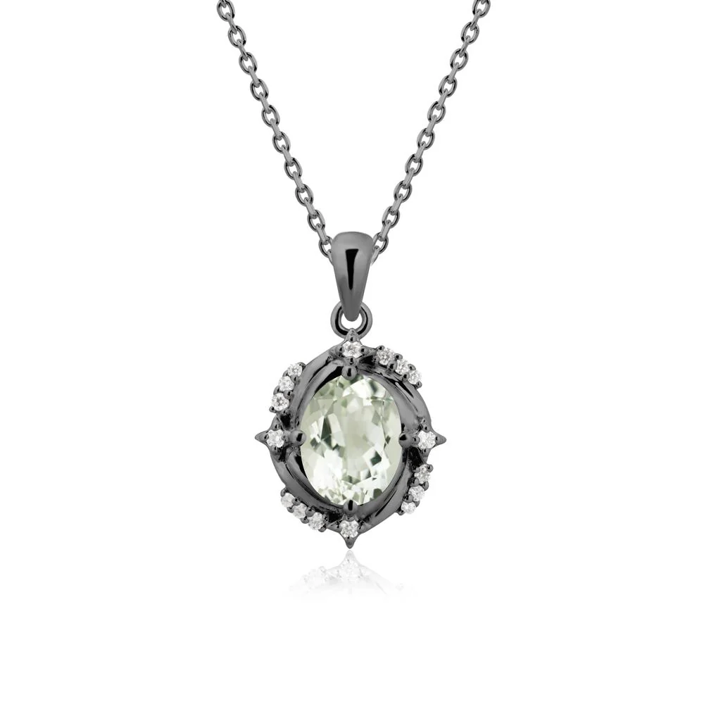Green Amethyst Shooting Star Necklace - Image 8