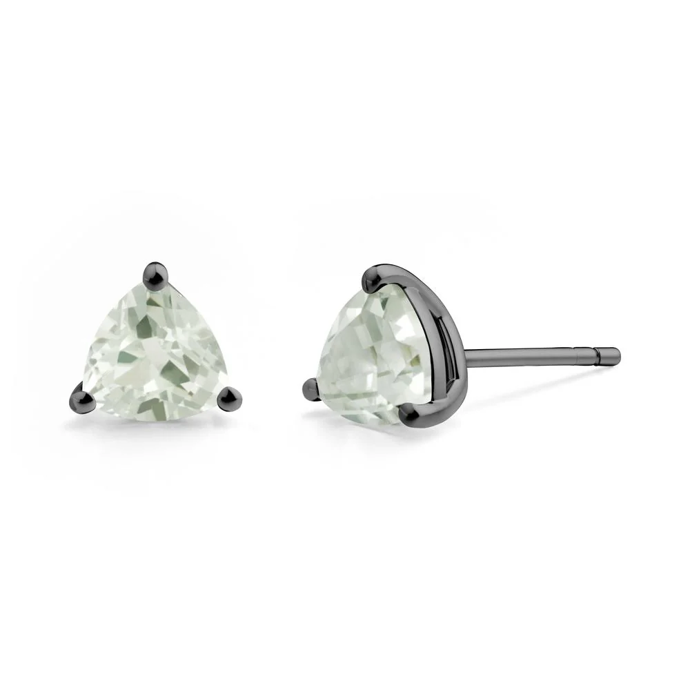 Green Amethyst Stud Earrings - Image 7