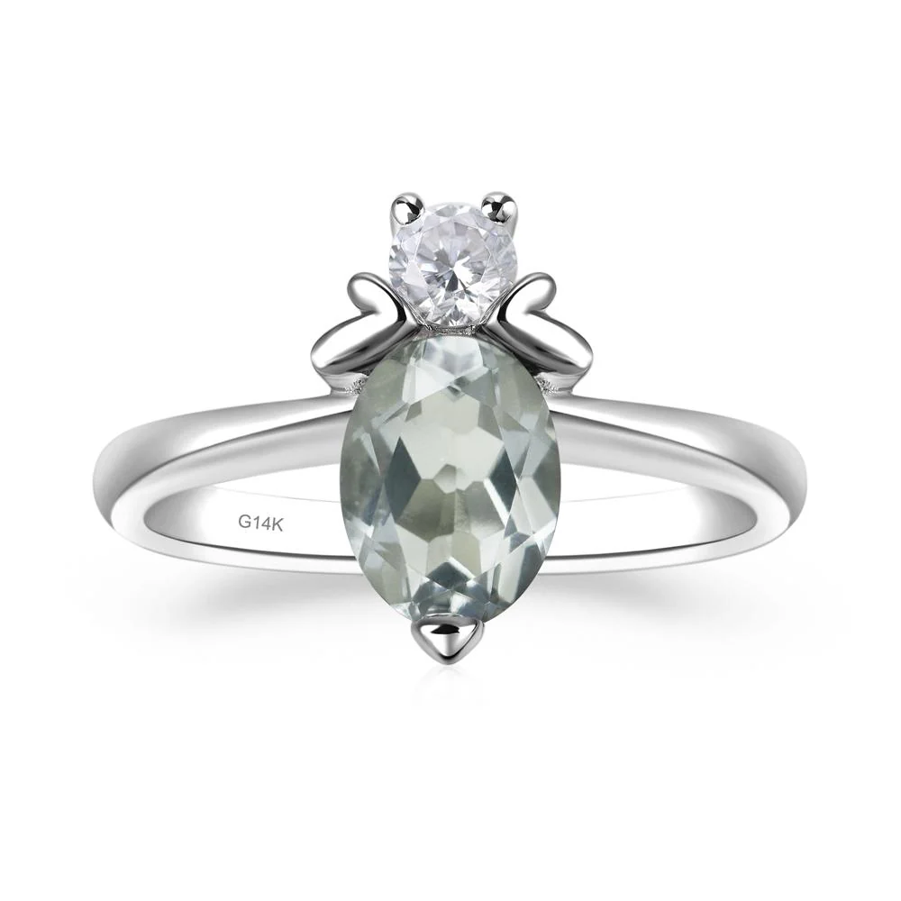 Green Amethyst Bee Ring - Image 3