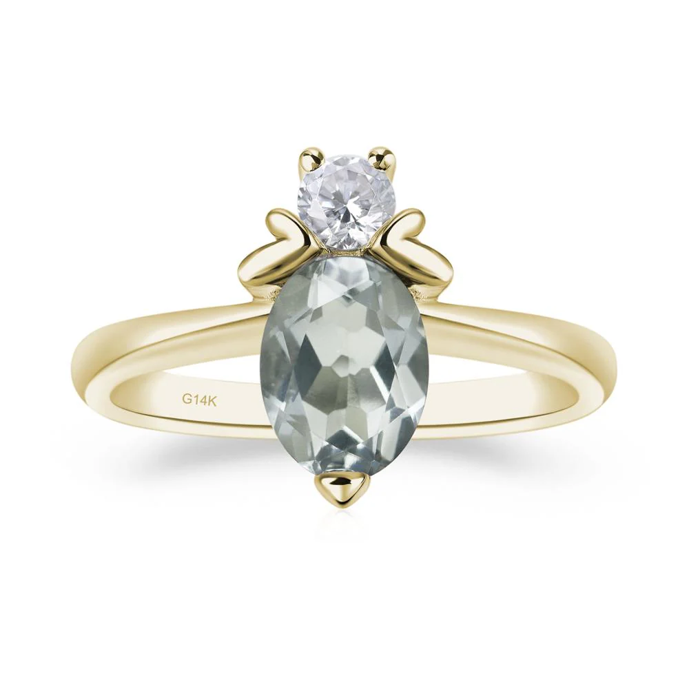 Green Amethyst Bee Ring - Image 4