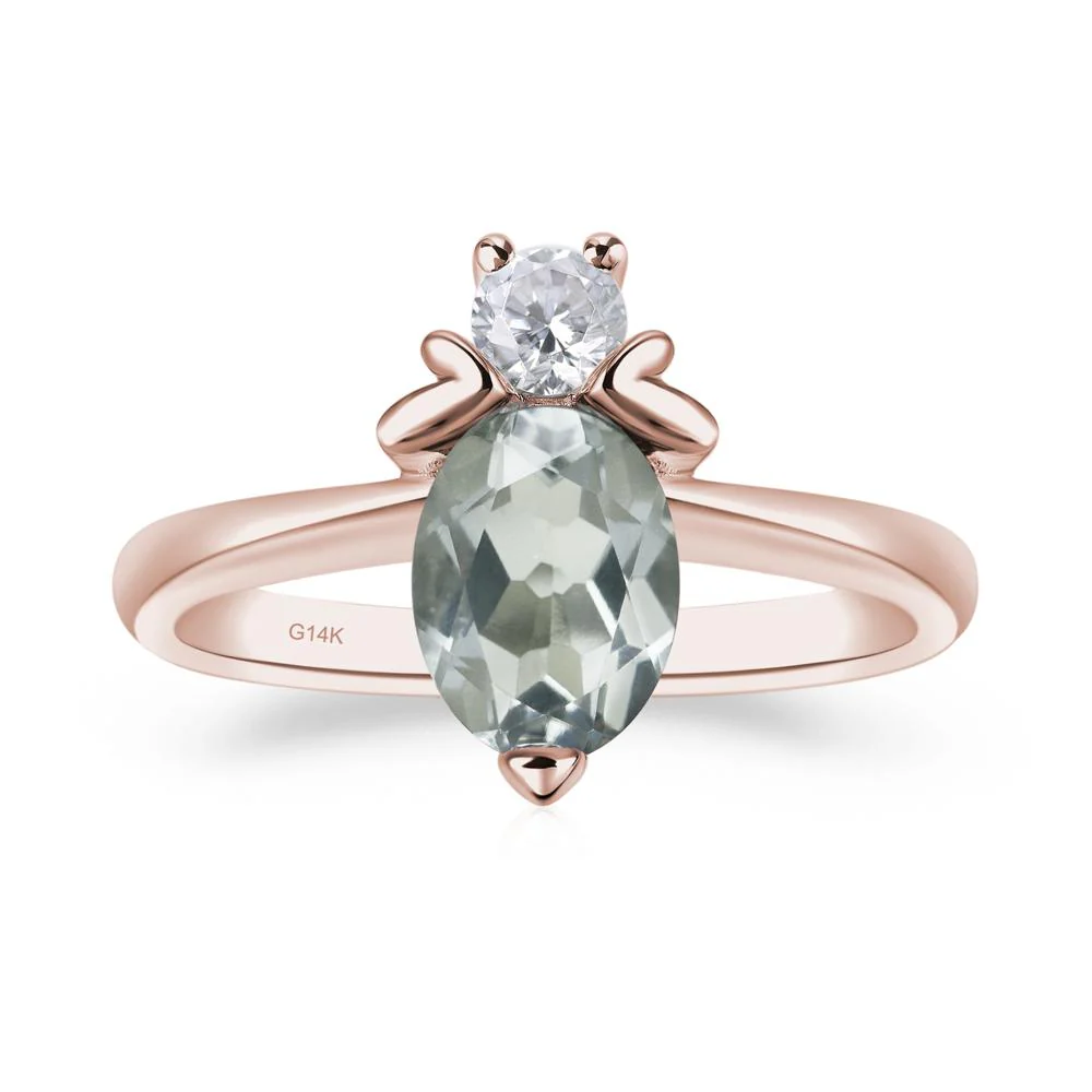 Green Amethyst Bee Ring - Image 5