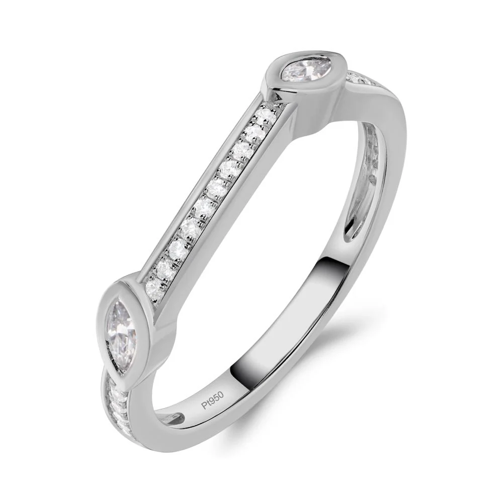 Green Sapphire Twisted Leaf Engagement Ring - Image 26