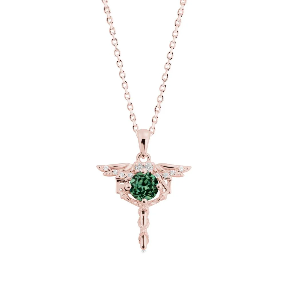 Green Sapphire Necklace for Registered Nurse Graduation - Image 6