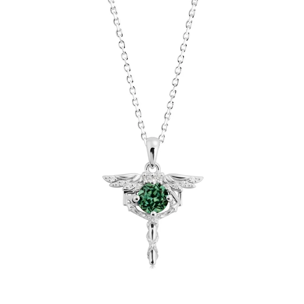 Green Sapphire Necklace for Registered Nurse Graduation - Image 7