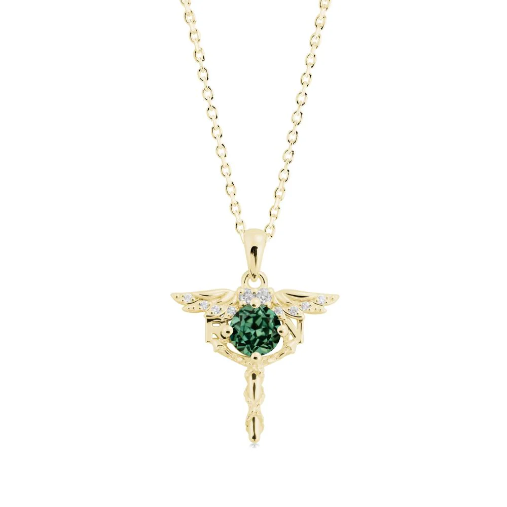 Green Sapphire Necklace for Registered Nurse Graduation - Image 8