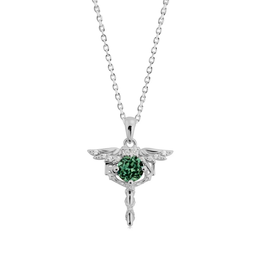 Green Sapphire Necklace for Registered Nurse Graduation - Image 9