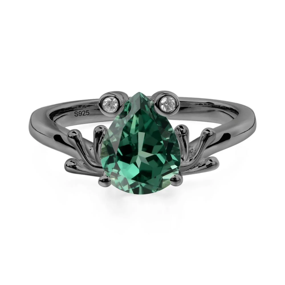 Green Sapphire Frog Ring - Image 6
