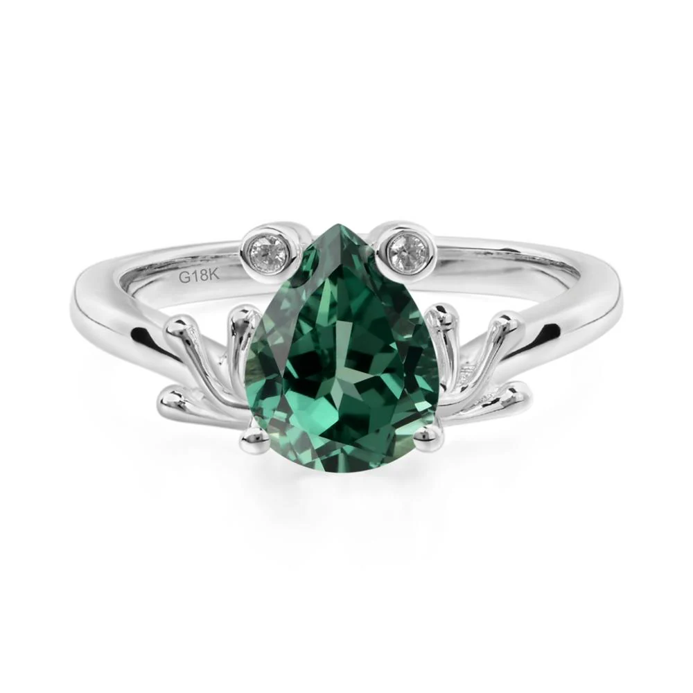 Green Sapphire Frog Ring - Image 7