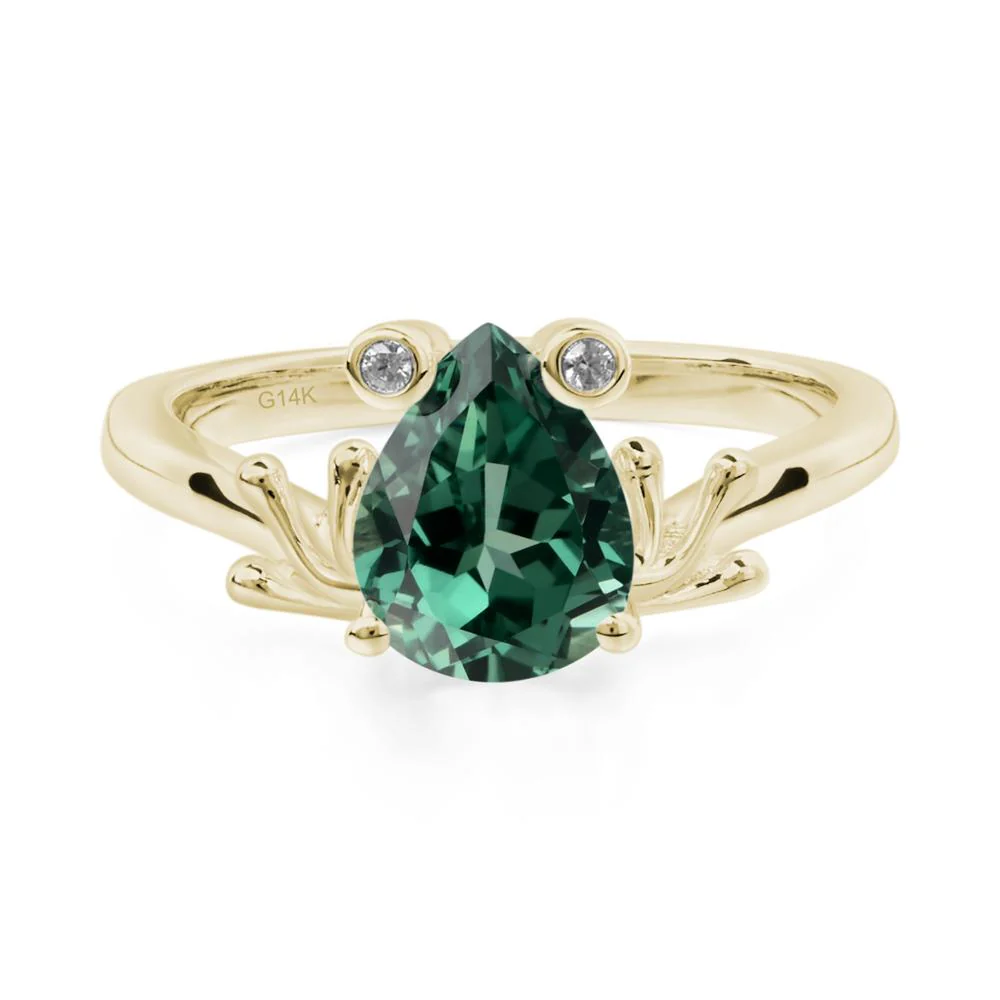 Green Sapphire Frog Ring - Image 8