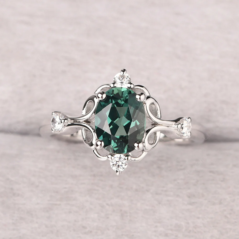 Green Sapphire Art Deco Green Sapphire Ring
