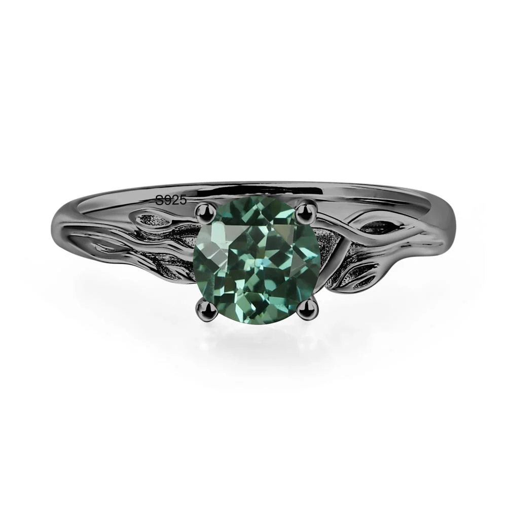 Petite Green Sapphire Tender Leaf Ring