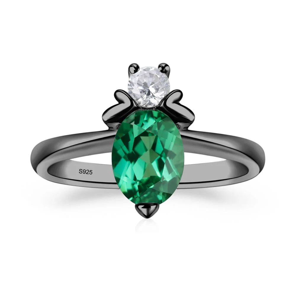 Green Sapphire Bumble Bee Ring - Image 3