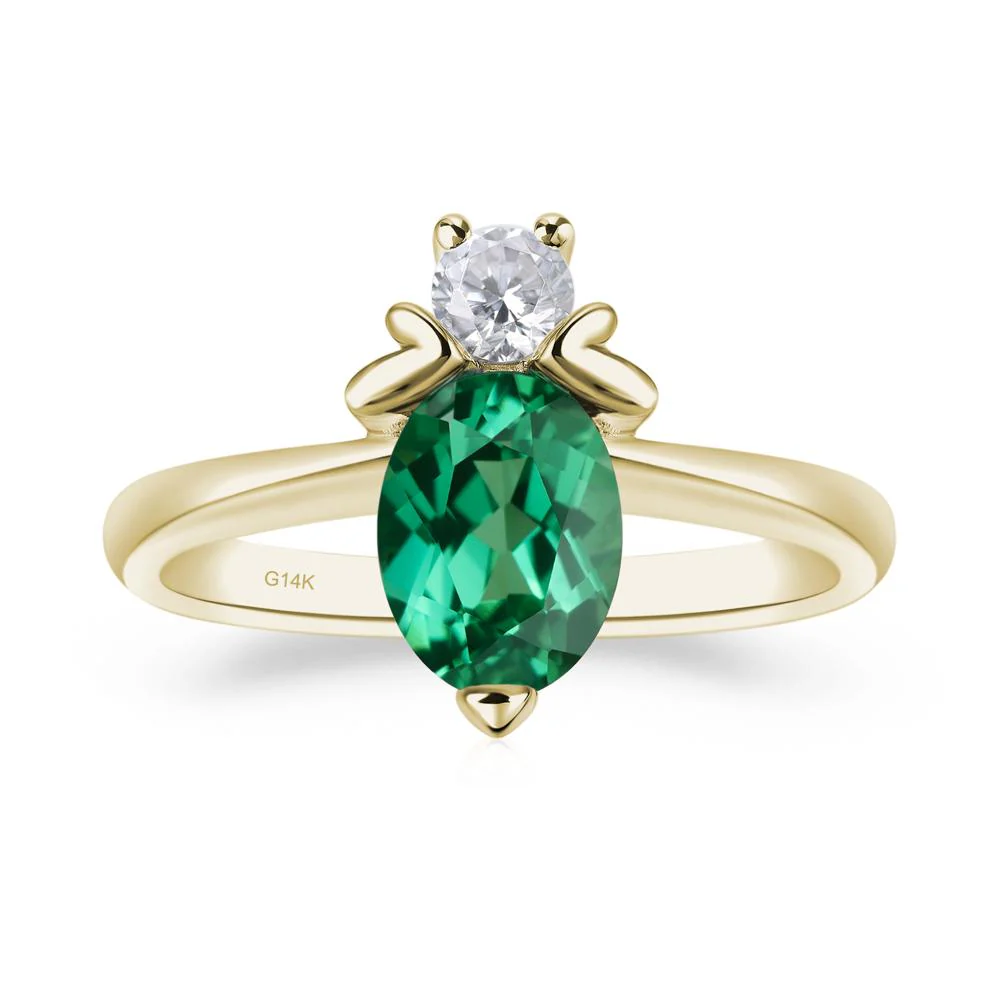 Green Sapphire Bumble Bee Ring - Image 5