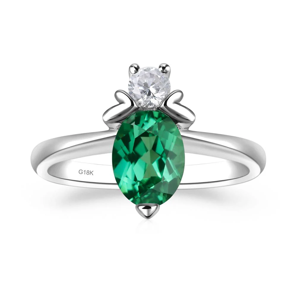 Green Sapphire Bumble Bee Ring - Image 7