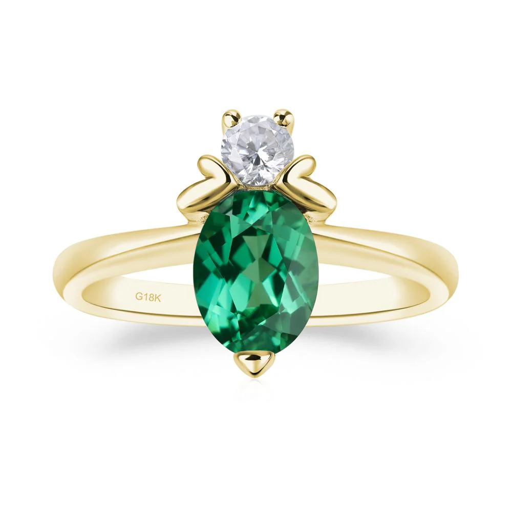 Green Sapphire Bumble Bee Ring - Image 8