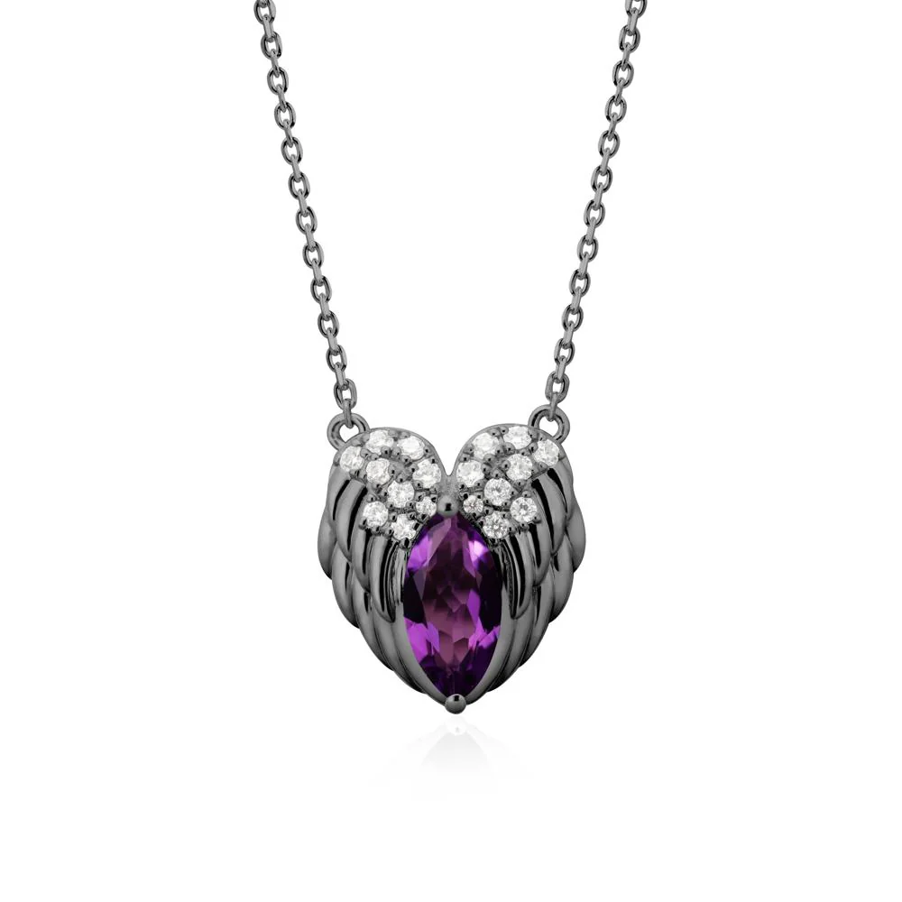 Guardian Angel Wings Amethyst Necklace - Image 7
