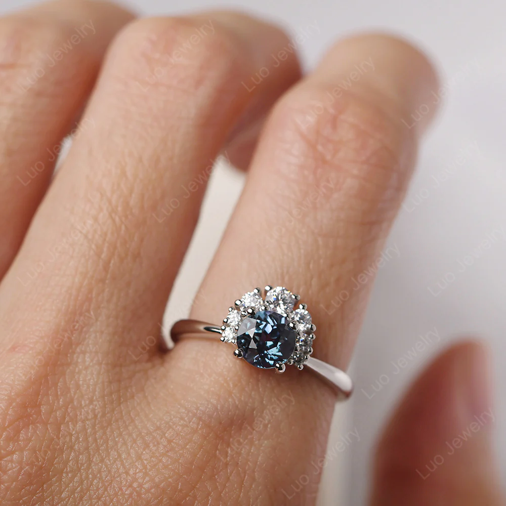 Cluster Alexandrite Ring - Image 5