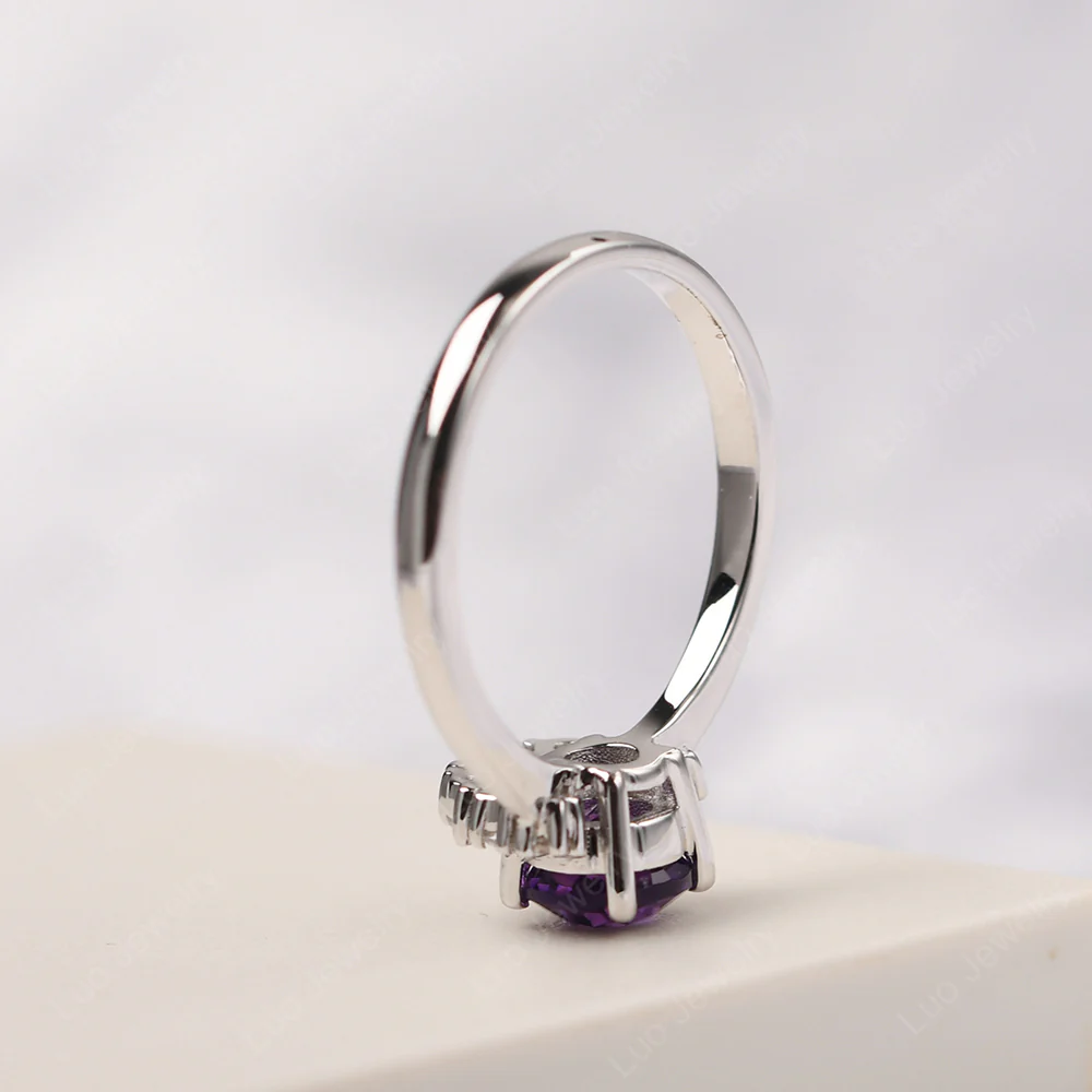 Cluster Amethyst Ring - Image 4