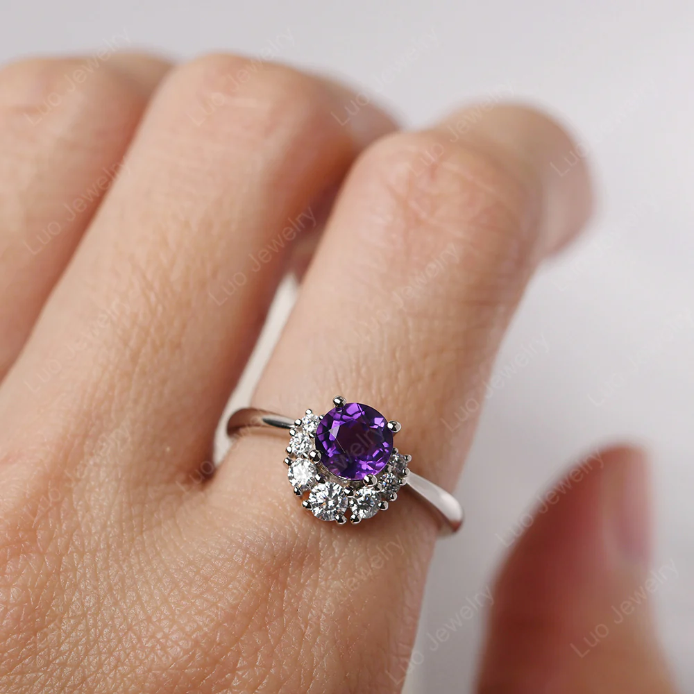 Cluster Amethyst Ring - Image 5