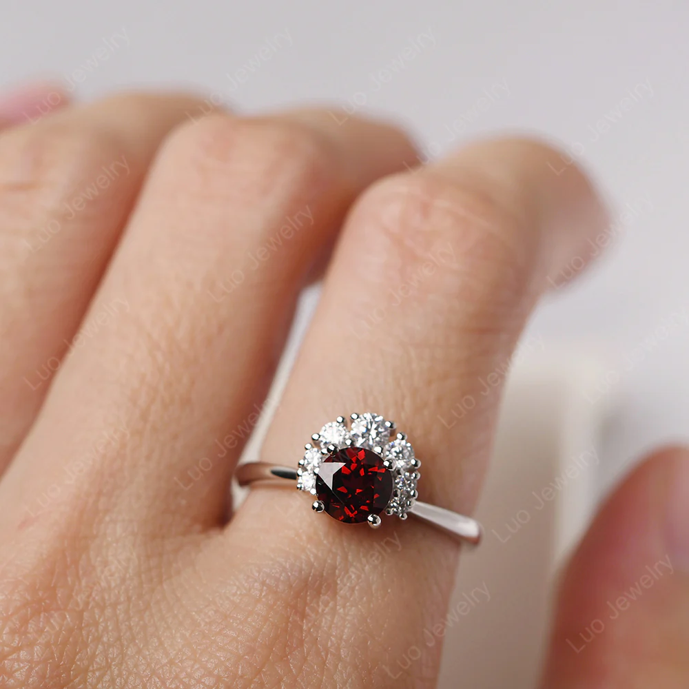 Cluster Garnet Ring - Image 5