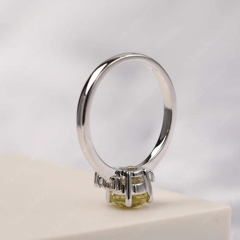 Cluster Lemon Quartz Ring - Image 4