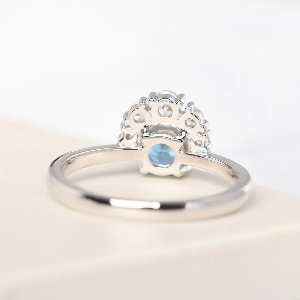 Cluster London Blue Topaz Ring - Image 4