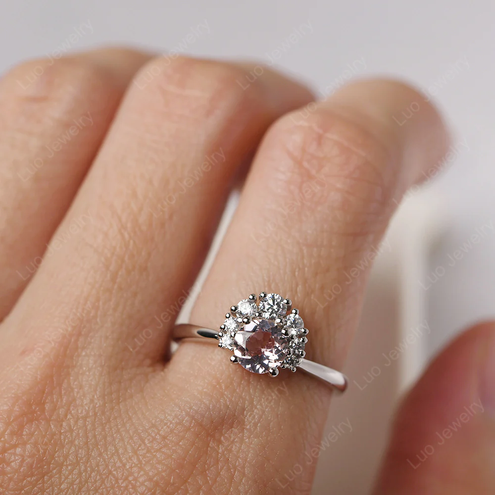 Cluster Morganite Ring - Image 5