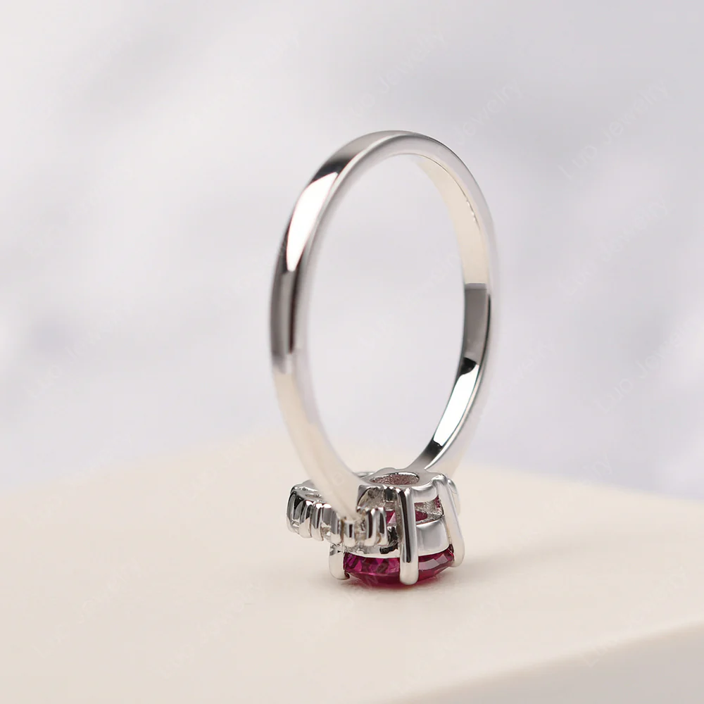 Cluster Ruby Ring - Image 4