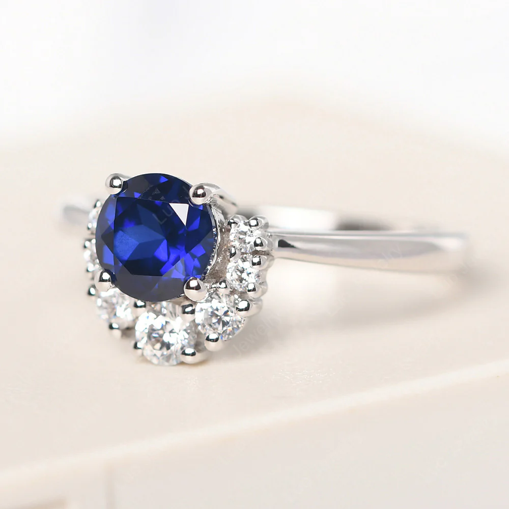 Cluster Sapphire Ring - Image 2