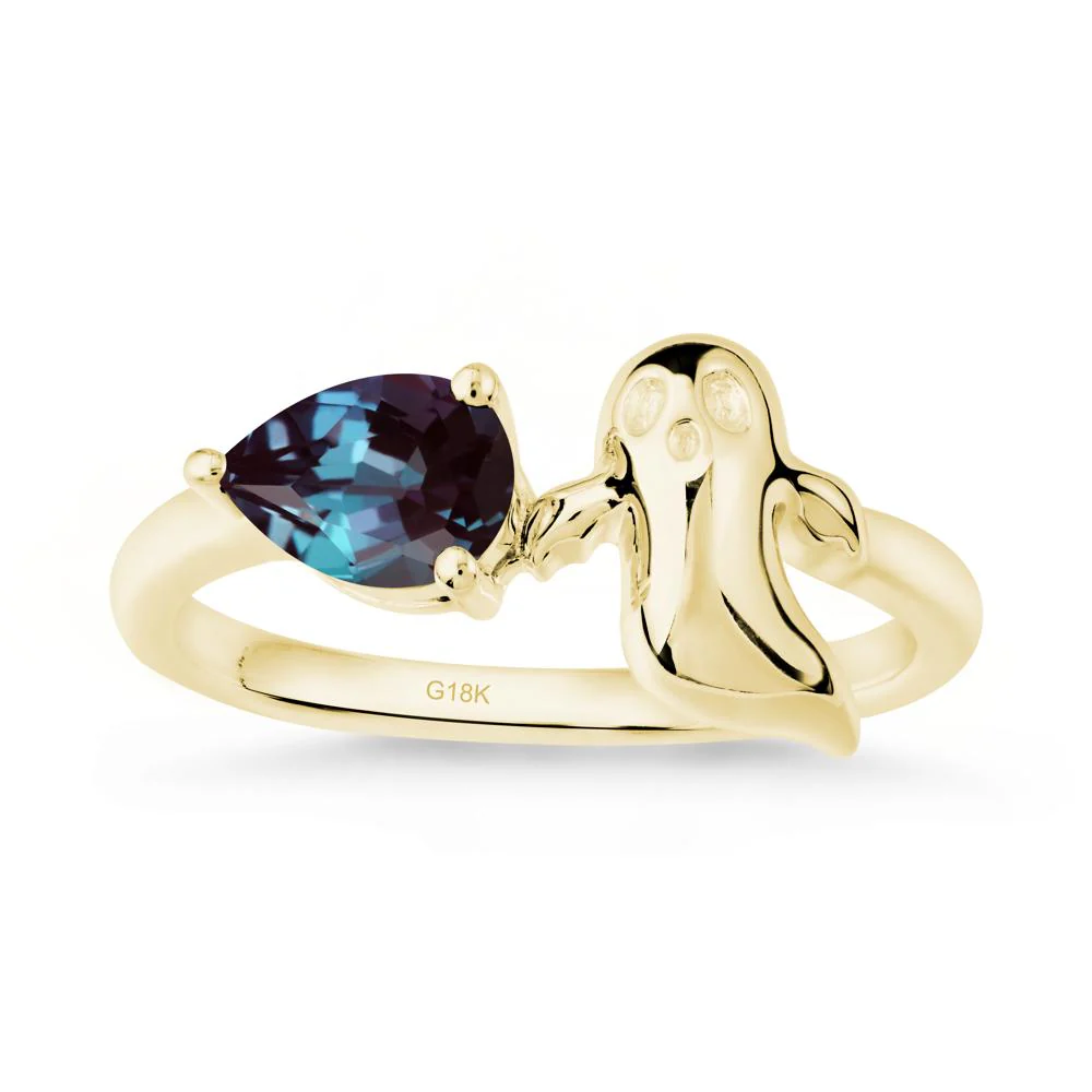Halloween Ghost Alexandrite Ring - Image 6