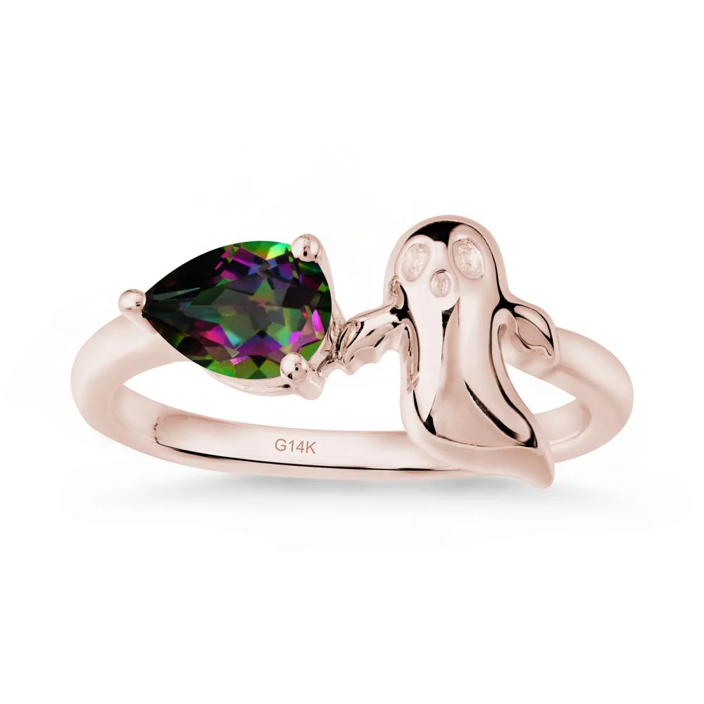 Halloween Ghost Mystic Topaz Ring - Image 2