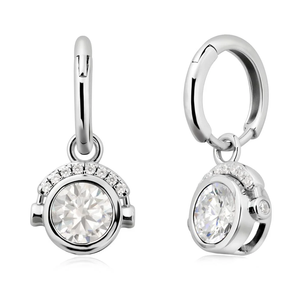 Headphones-Inspired Playful Cubic Zirconia Earrings - Image 5