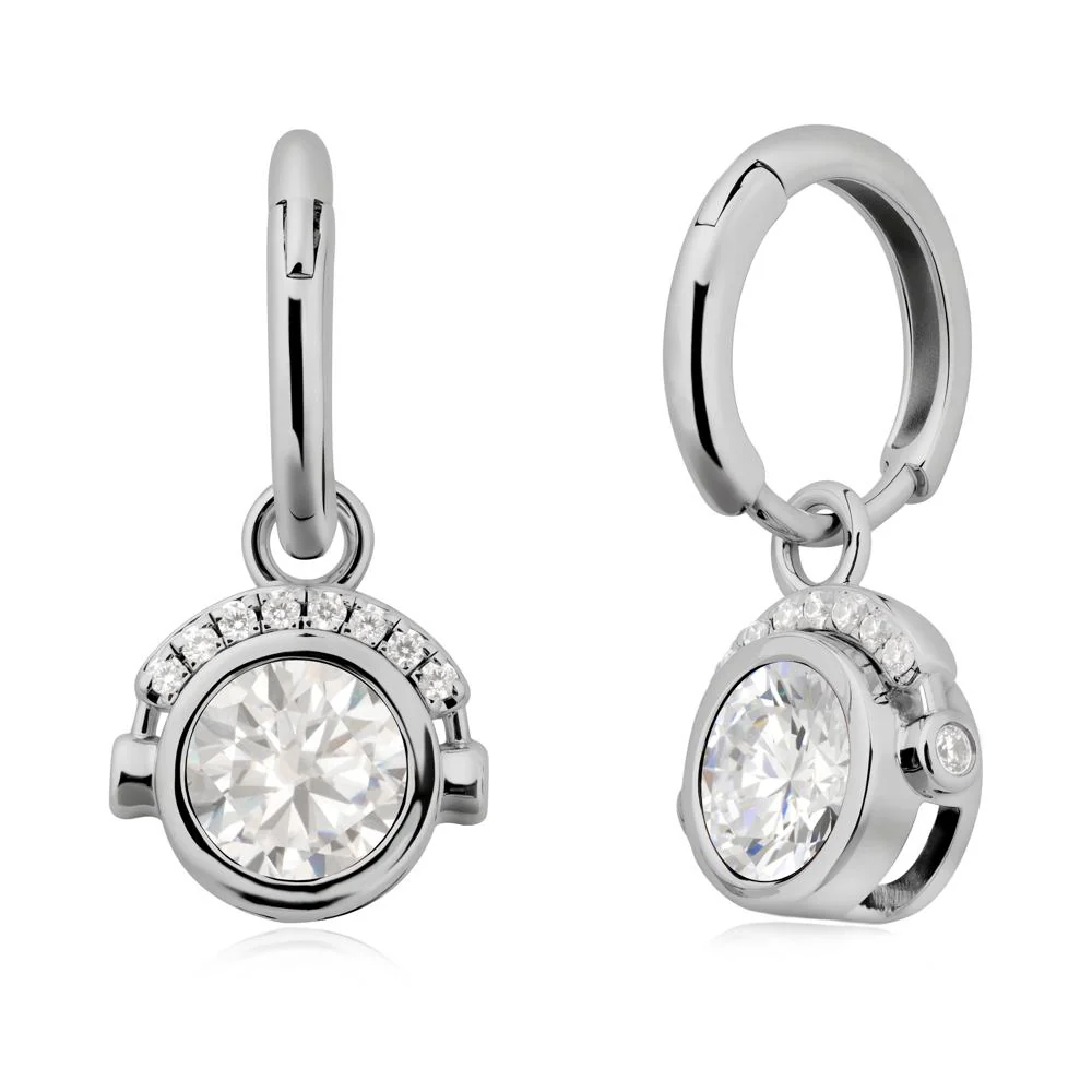 Headphones-Inspired Playful Cubic Zirconia Earrings - Image 8