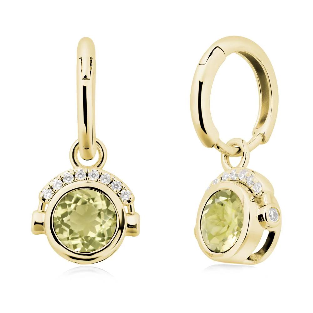 Headphones-Inspired Playful Lemon Quartz Earrings - Image 6
