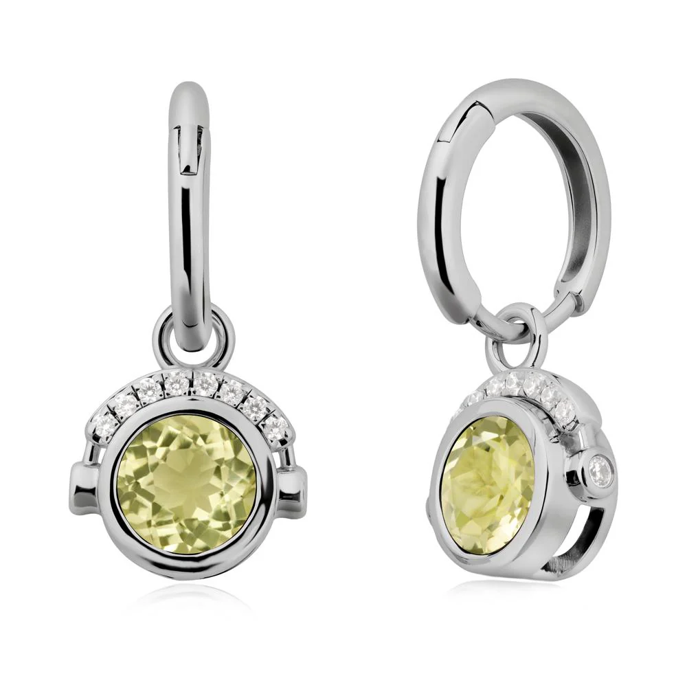 Headphones-Inspired Playful Lemon Quartz Earrings - Image 8