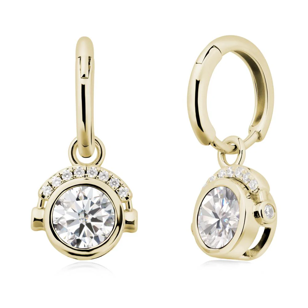 Headphones-Inspired Playful Moissanite Earrings - Image 4
