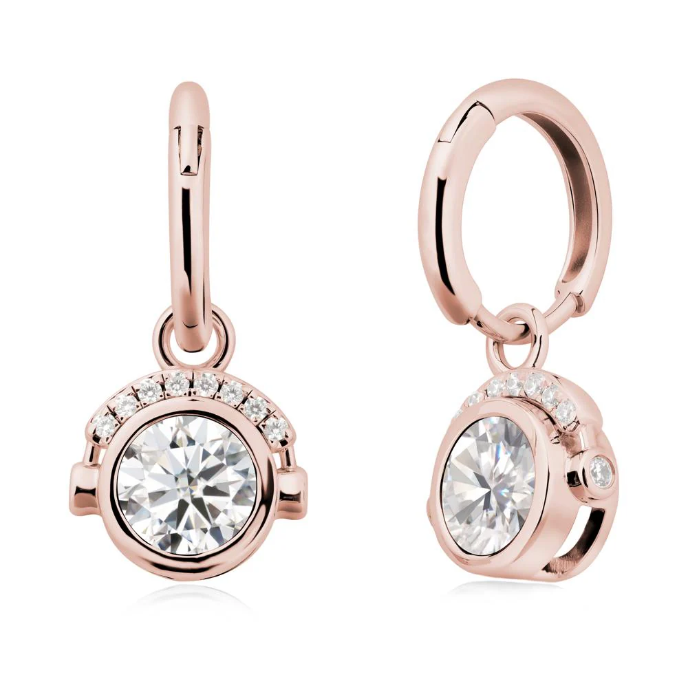 Headphones-Inspired Playful Moissanite Earrings - Image 5