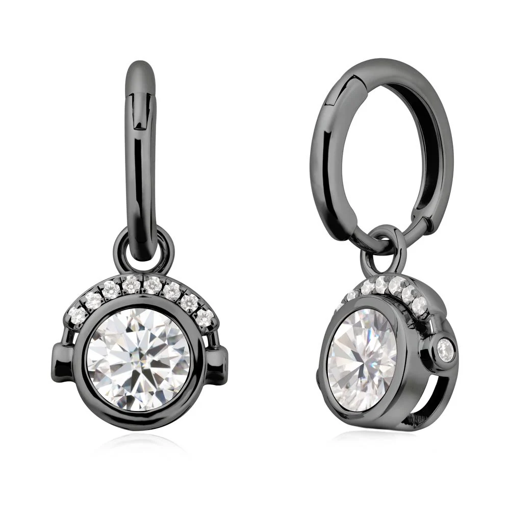 Headphones-Inspired Playful Moissanite Earrings - Image 8