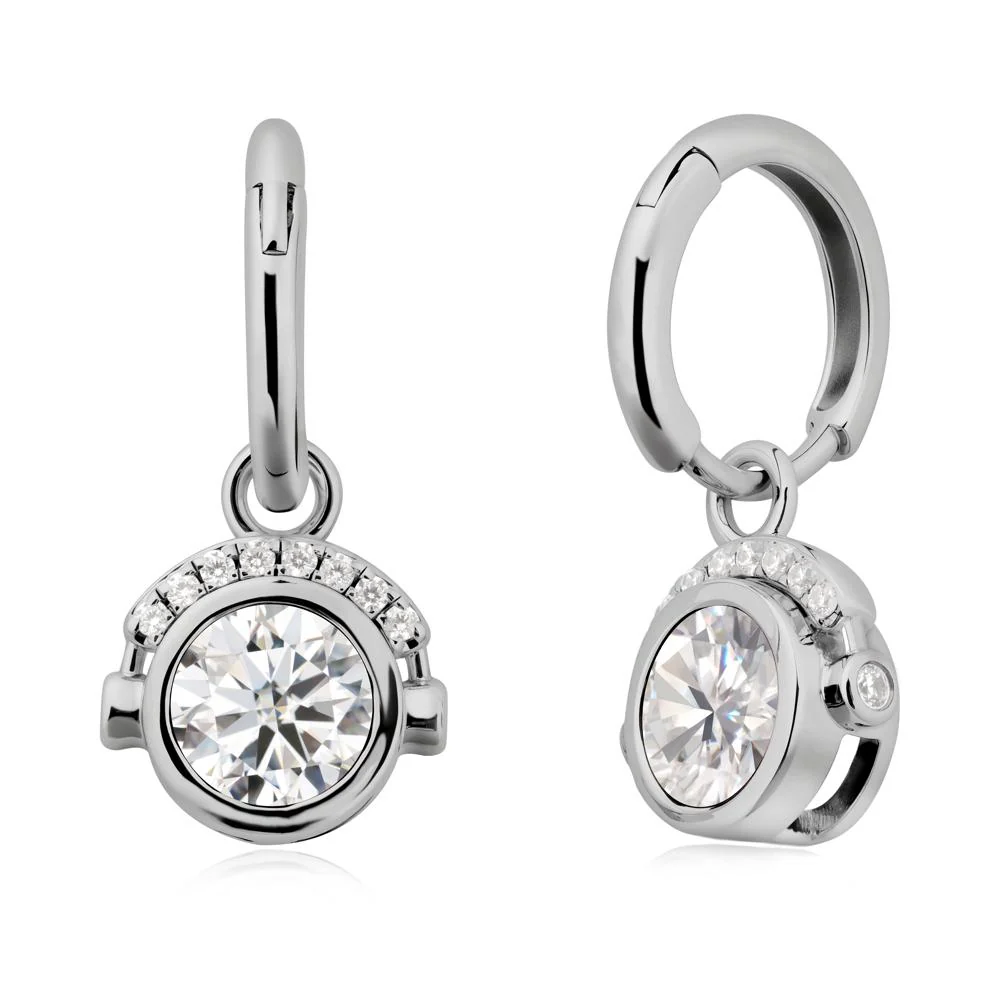 Headphones-Inspired Playful Moissanite Earrings - Image 9
