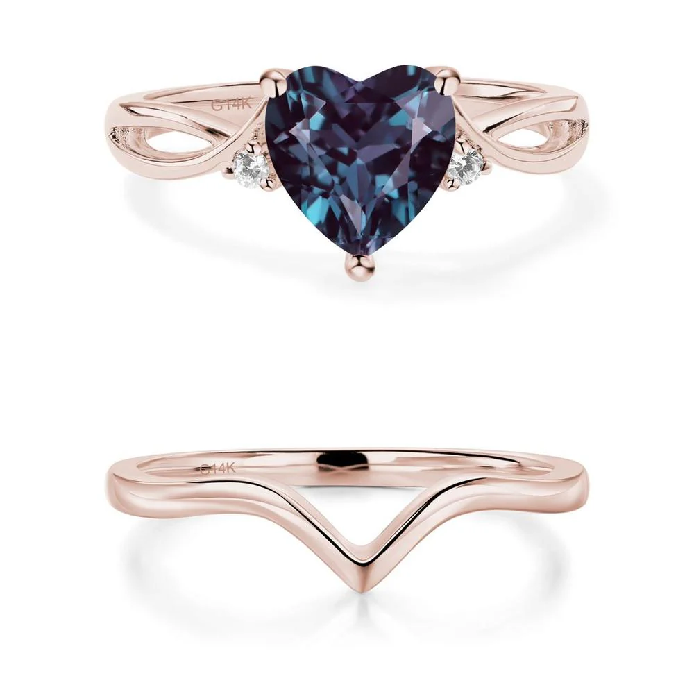 Heart Shaped Alexandrite Ring - Image 11