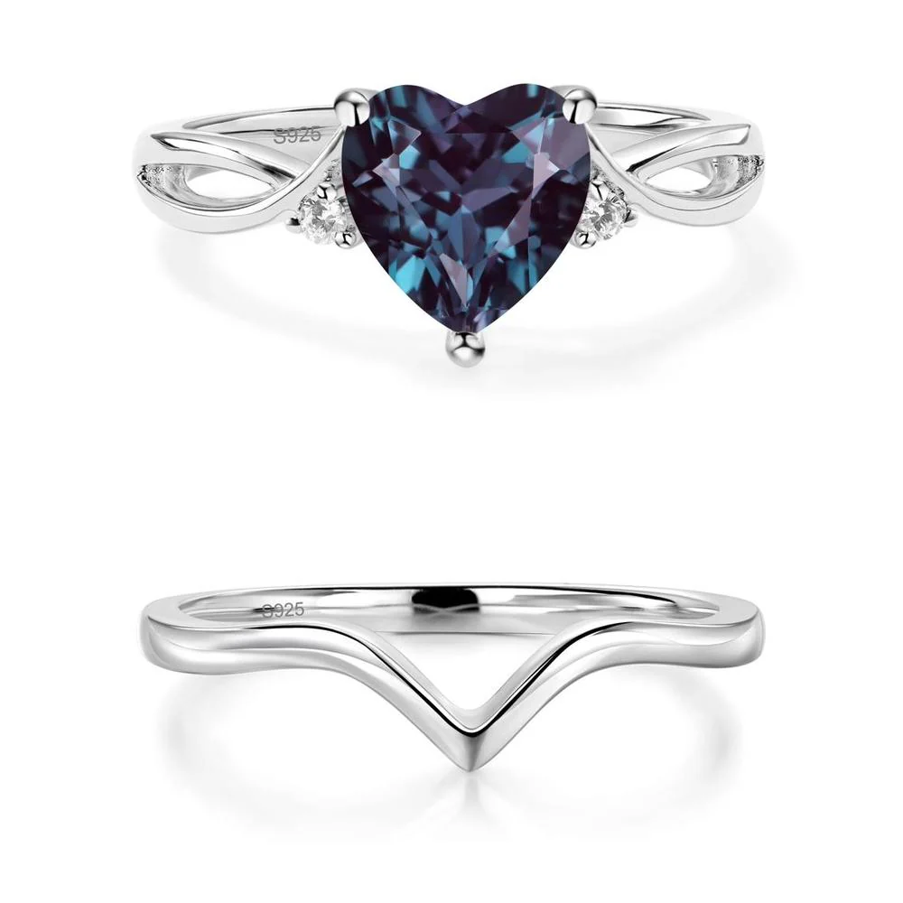 Heart Shaped Alexandrite Ring - Image 27
