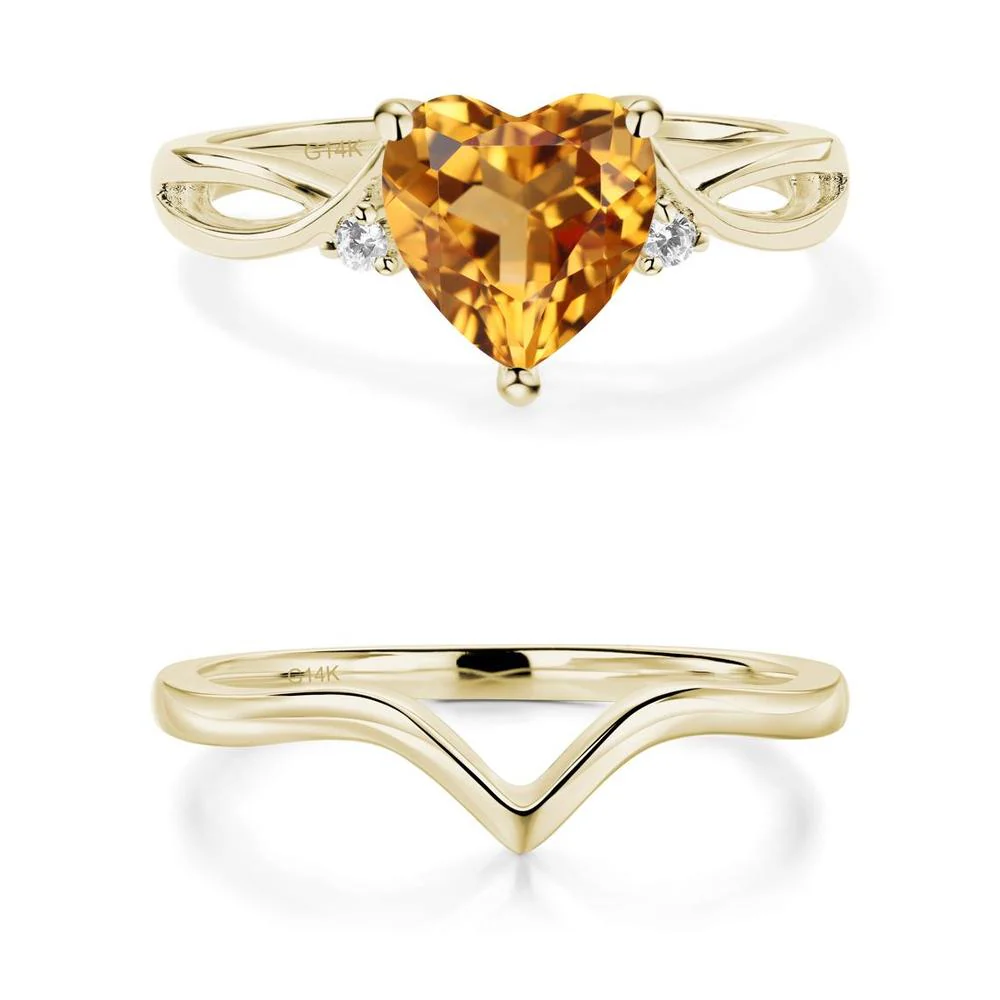 Heart Shaped Citrine Ring - Image 15