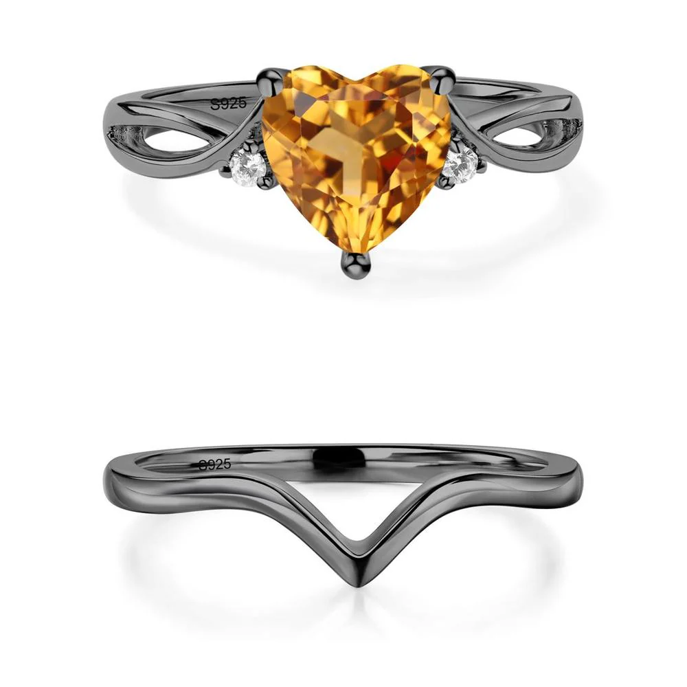Heart Shaped Citrine Ring - Image 23
