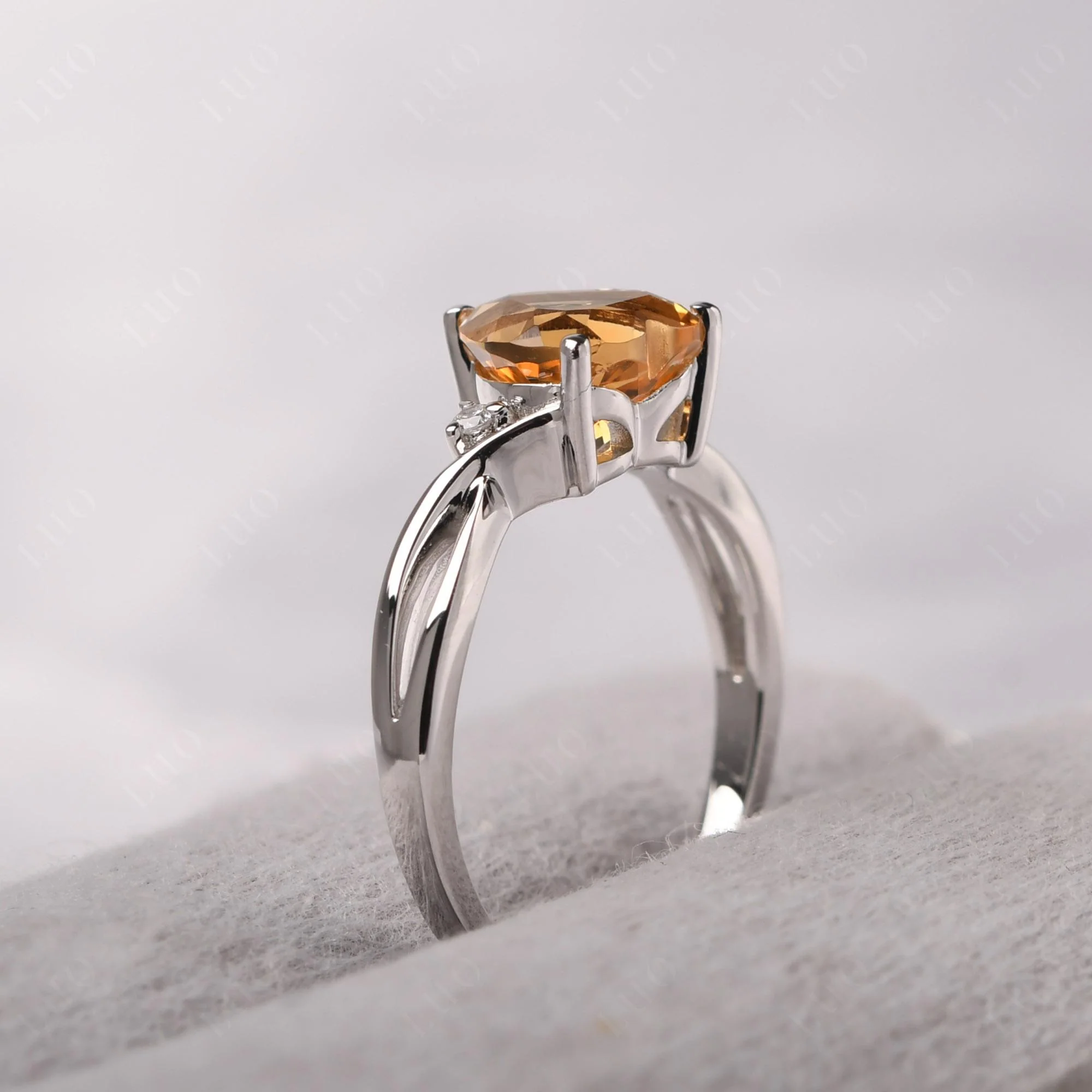 Heart Shaped Citrine Ring - Image 32
