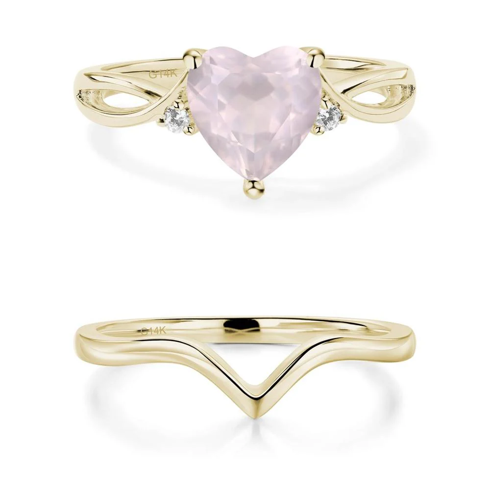 Heart Shaped Rose Quartz Ring - Image 15