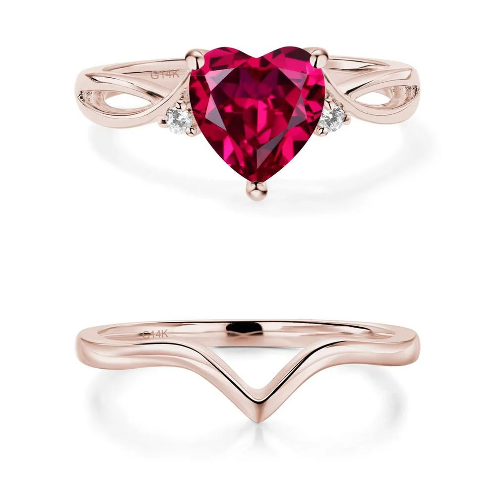 Heart Shaped Ruby Ring - Image 11