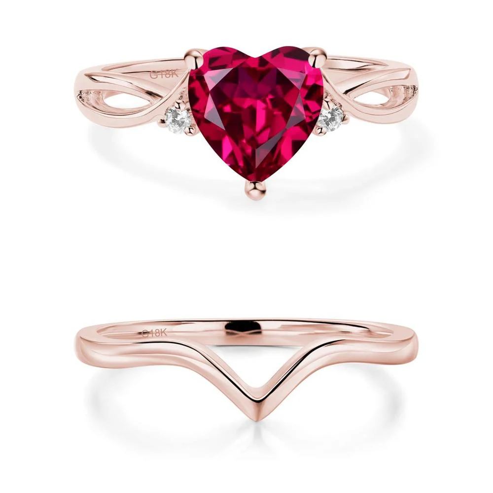Heart Shaped Ruby Ring - Image 17